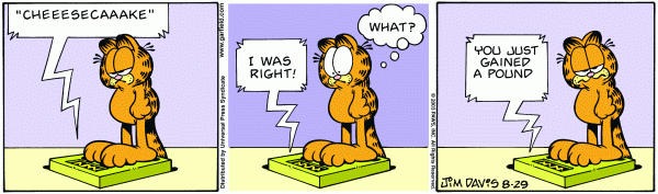 Komiksy garfield - komiks z dnia 29/08/2003