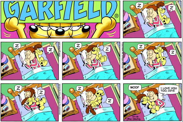 Komiksy garfield - komiks z dnia 19/10/2003