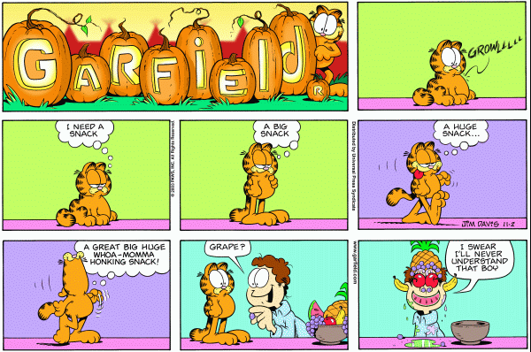 Komiksy garfield - komiks z dnia 02/11/2003