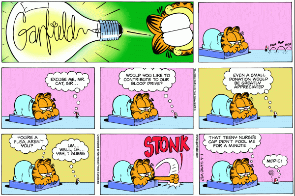 Komiksy garfield - komiks z dnia 11/04/2004