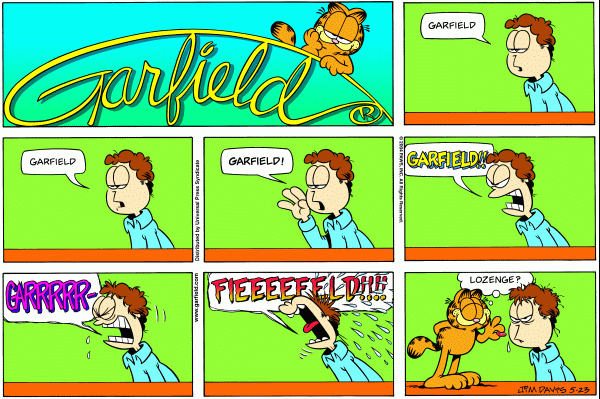 Komiksy garfield - komiks z dnia 23/05/2004