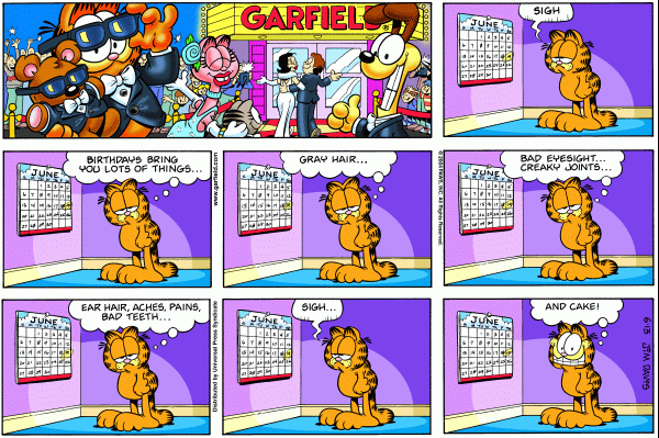 Komiksy garfield - komiks z dnia 13/06/2004
