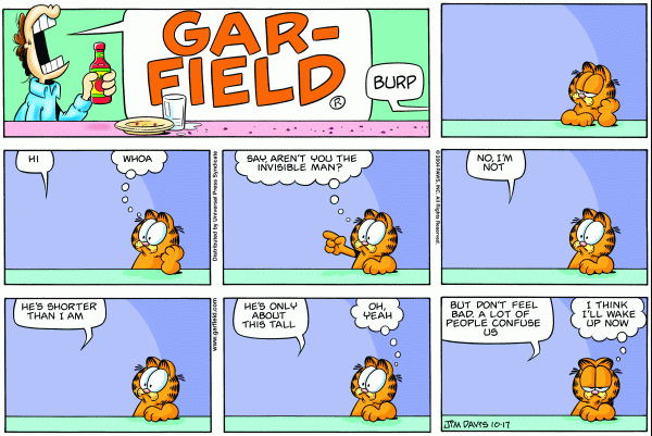 Komiksy garfield - komiks z dnia 17/10/2004