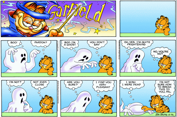 Komiksy garfield - komiks z dnia 31/10/2004