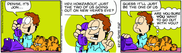 Komiksy garfield - komiks z dnia 29/12/2004