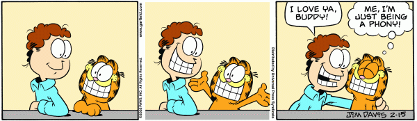 Komiksy garfield - komiks z dnia 15/02/2005