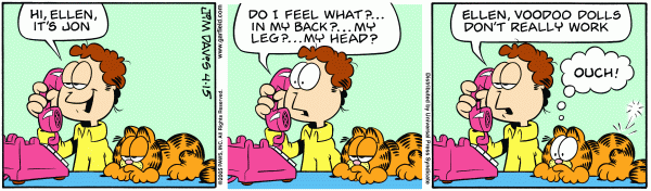 Komiksy garfield - komiks z dnia 15/04/2005