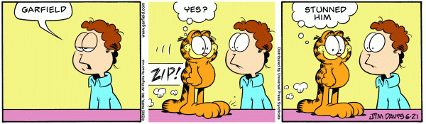 Komiksy garfield - komiks z dnia 21/06/2005