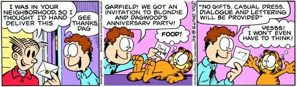 Komiksy garfield - komiks z dnia 20/08/2005
