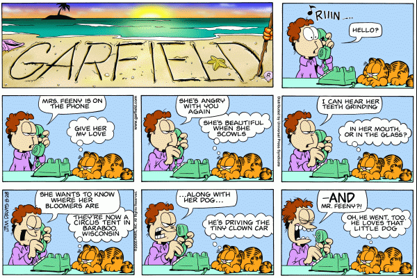 Komiksy garfield - komiks z dnia 28/08/2005