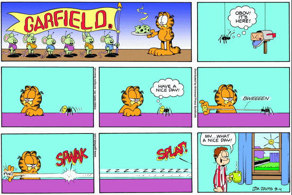 Komiksy garfield - komiks z dnia 04/09/2005