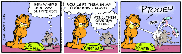 Komiksy garfield - komiks z dnia 14/09/2005