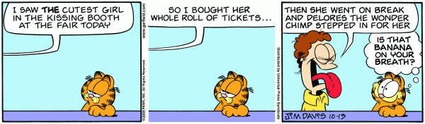 Komiksy garfield - komiks z dnia 13/10/2005