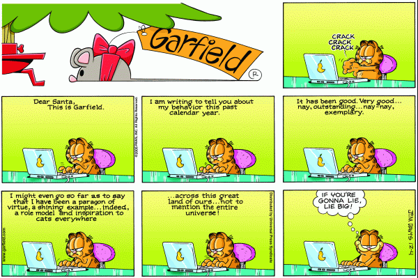Komiksy garfield - komiks z dnia 04/12/2005