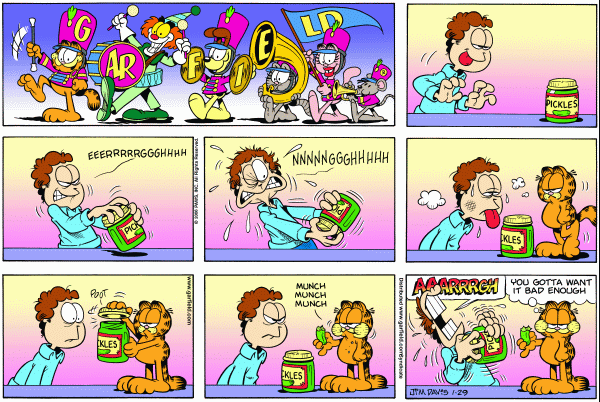 Komiksy garfield - komiks z dnia 29/01/2006