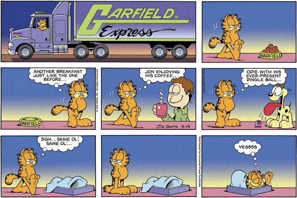 Komiksy garfield - komiks z dnia 19/03/2006