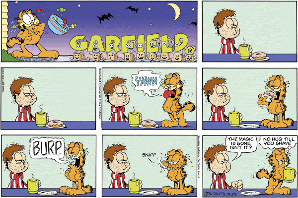 Komiksy garfield - komiks z dnia 29/10/2006