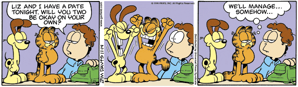 Komiksy garfield - komiks z dnia 14/11/2006