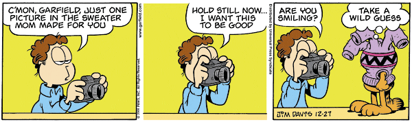 Komiksy garfield - komiks z dnia 27/12/2006