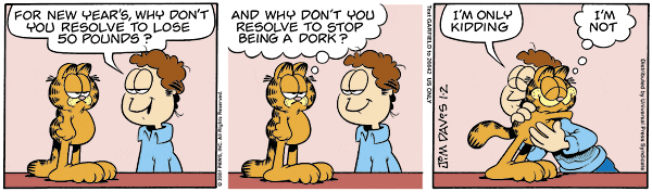 Komiksy garfield - komiks z dnia 02/01/2007