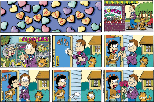 Komiksy garfield - komiks z dnia 11/02/2007