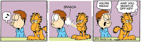 Komiksy garfield - komiks z dnia 16/04/2007