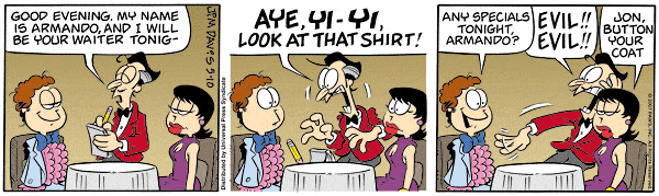 Komiksy garfield - komiks z dnia 10/05/2007