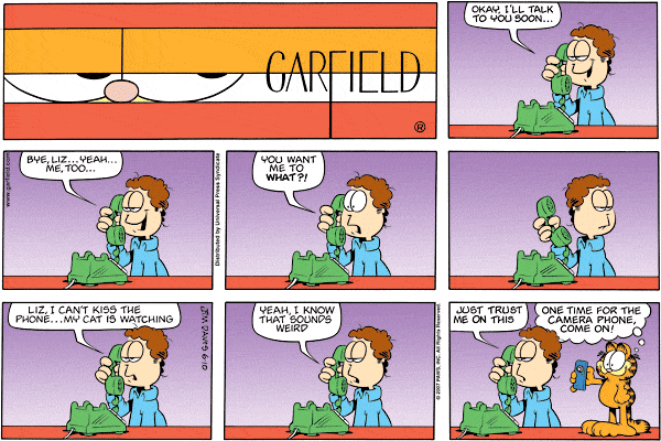 Komiksy garfield - komiks z dnia 10/06/2007