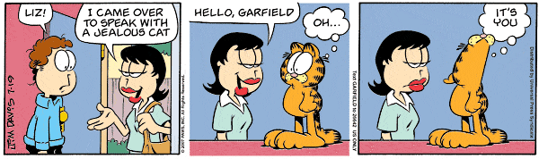 Komiksy garfield - komiks z dnia 19/07/2007