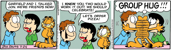 Komiksy garfield - komiks z dnia 24/07/2007