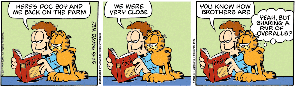 Komiksy garfield - komiks z dnia 25/09/2007