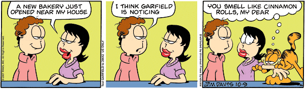 Komiksy garfield - komiks z dnia 09/10/2007