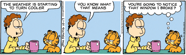 Komiksy garfield - komiks z dnia 17/10/2007