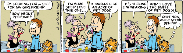 Komiksy garfield - komiks z dnia 12/12/2007