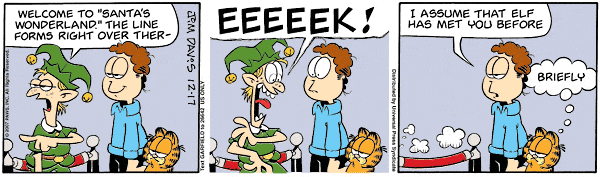 Komiksy garfield - komiks z dnia 17/12/2007