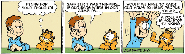 Komiksy garfield - komiks z dnia 18/02/2008