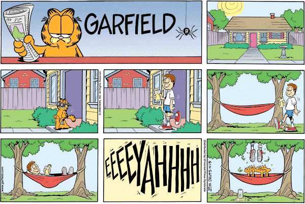 Komiksy garfield - komiks z dnia 13/04/2008