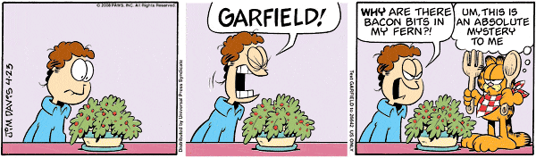 Komiksy garfield - komiks z dnia 23/04/2008