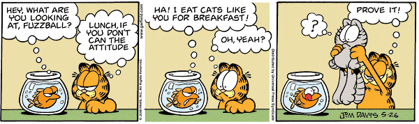 Komiksy garfield - komiks z dnia 26/05/2008