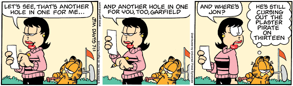 Komiksy garfield - komiks z dnia 11/07/2008