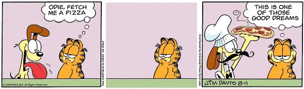 Komiksy garfield - komiks z dnia 11/08/2008