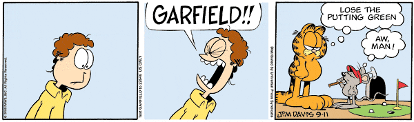 Komiksy garfield - komiks z dnia 11/09/2008