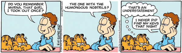 Komiksy garfield - komiks z dnia 03/10/2008