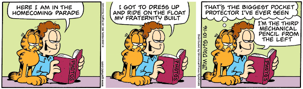 Komiksy garfield - komiks z dnia 16/10/2008