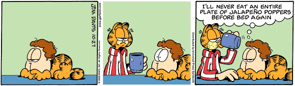 Komiksy garfield - komiks z dnia 27/10/2008