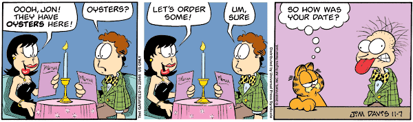 Komiksy garfield - komiks z dnia 07/11/2008