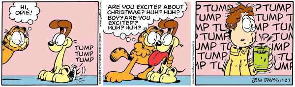 Komiksy garfield - komiks z dnia 27/11/2008