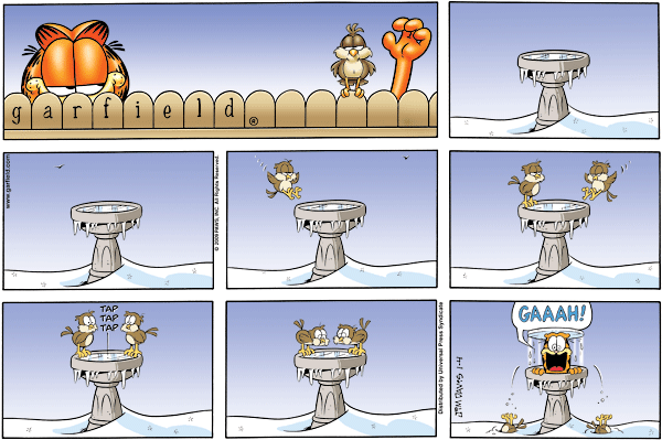 Komiksy garfield - komiks z dnia 04/01/2009