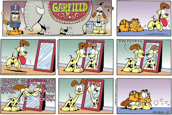 Komiksy garfield - komiks z dnia 25/01/2009