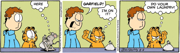 Komiksy garfield - komiks z dnia 02/02/2009
